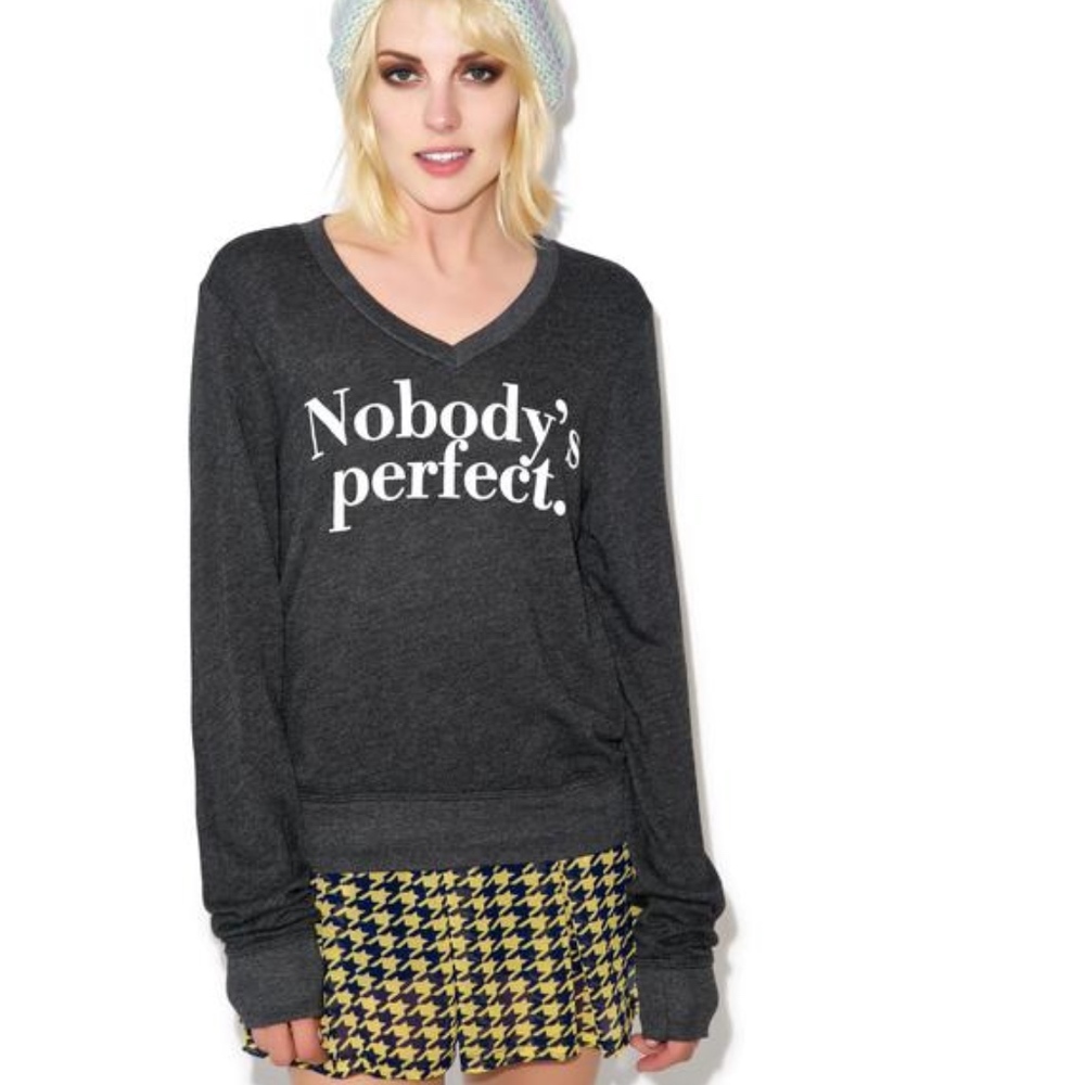 WILDFOX "NOBODY'S PERFECT" BEACH JUMPER..